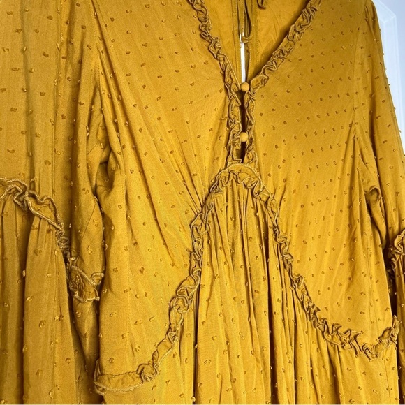 Auguste The Label Swiss Dot Boho Mini Dress size 4 - Picture 3 of 10